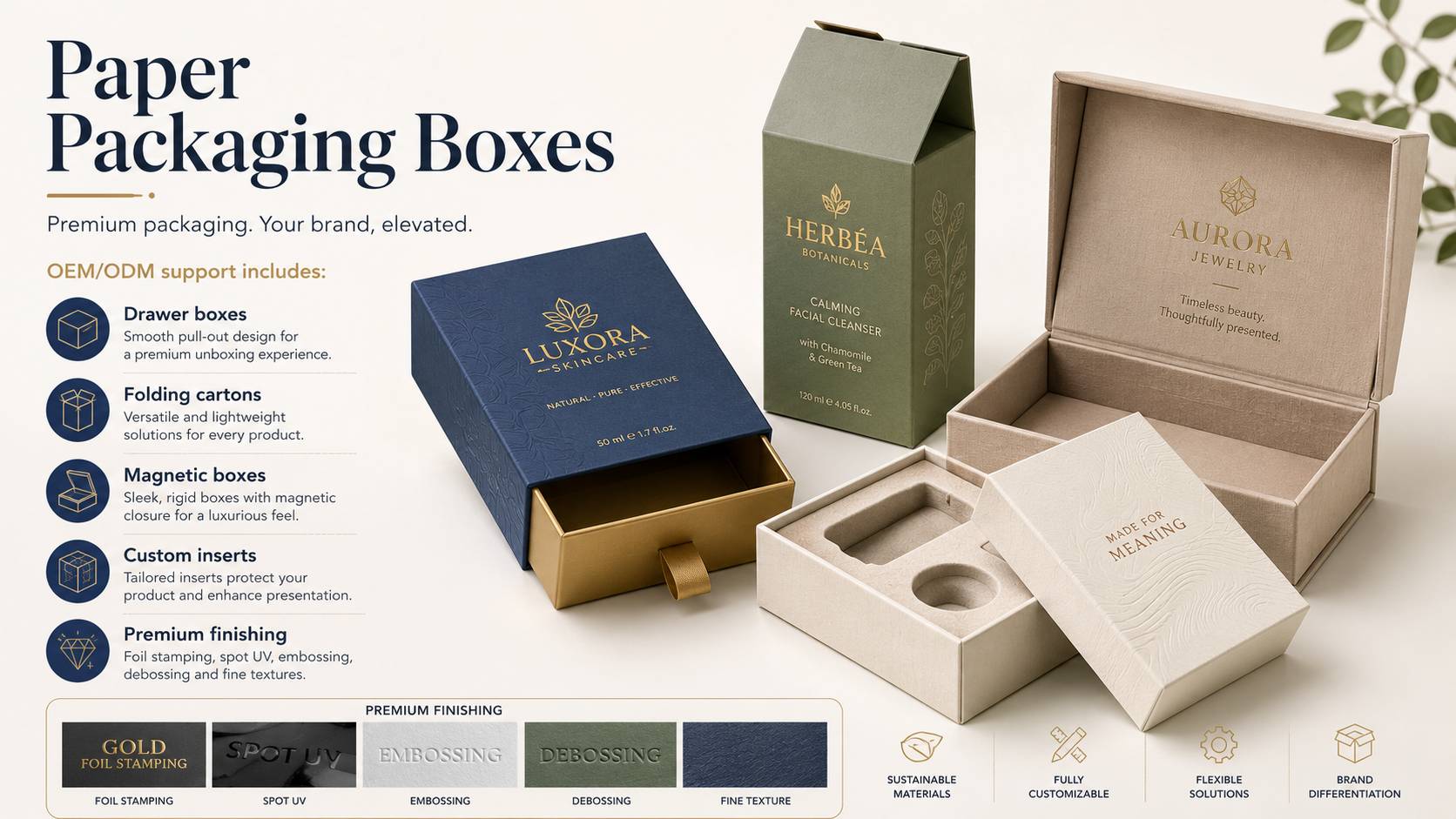 OEM and ODM packaging supplier